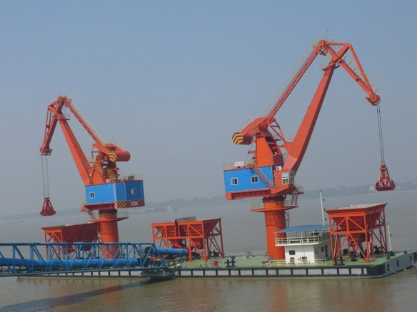 九江钢厂75米浮吊趸船